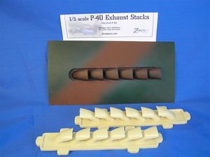 P-40 Warhawk/Stuka Exhaust Manifolds (Cast Resin)