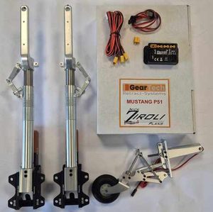 Mustang P-51D Zirroli landing gear- Geartech replacement for ROBART