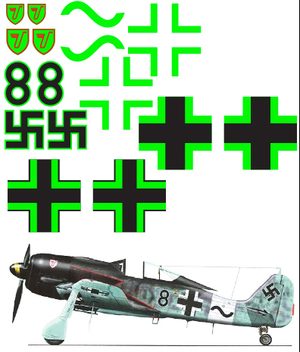 FW-190 ("Black 8") Vinyl Graphics