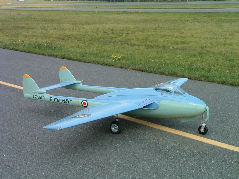 Sterner 1/4 Scale De Havilland DH.100 Vampire Plan