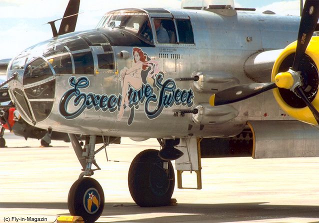 B-25 US Army Air Force Vinyl Graphics 'Executive Suite' (red lettering, green fuse)