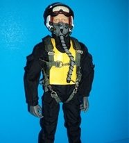  Korean War RC Jet Pilot Figure 1/5~1/6 scale  12" Tall