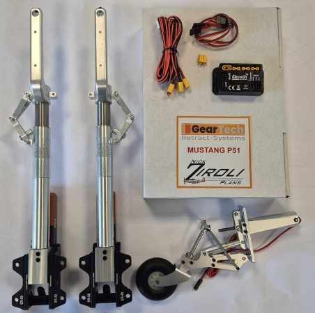 B25 2500mm 101" Ziroli retractable landing gear - Geartech replacement for ROBART