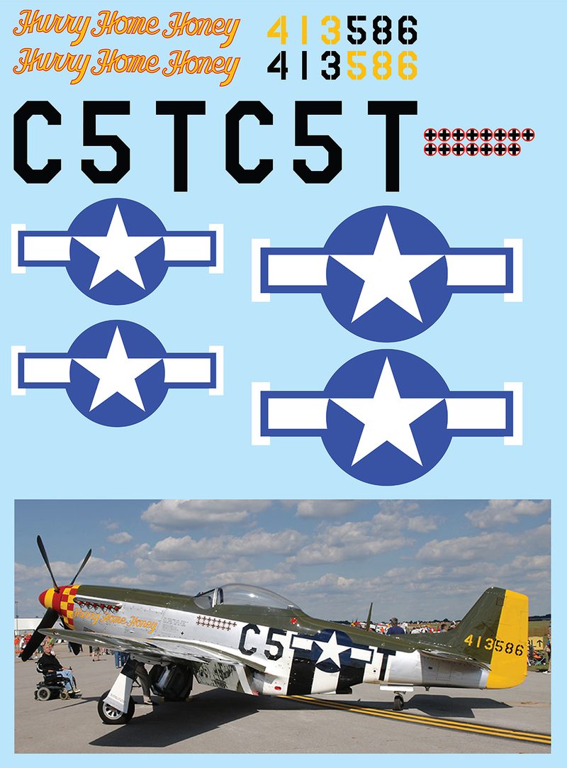 P-51D Mustang ("Glamorous Gal") Vinyl Graphics