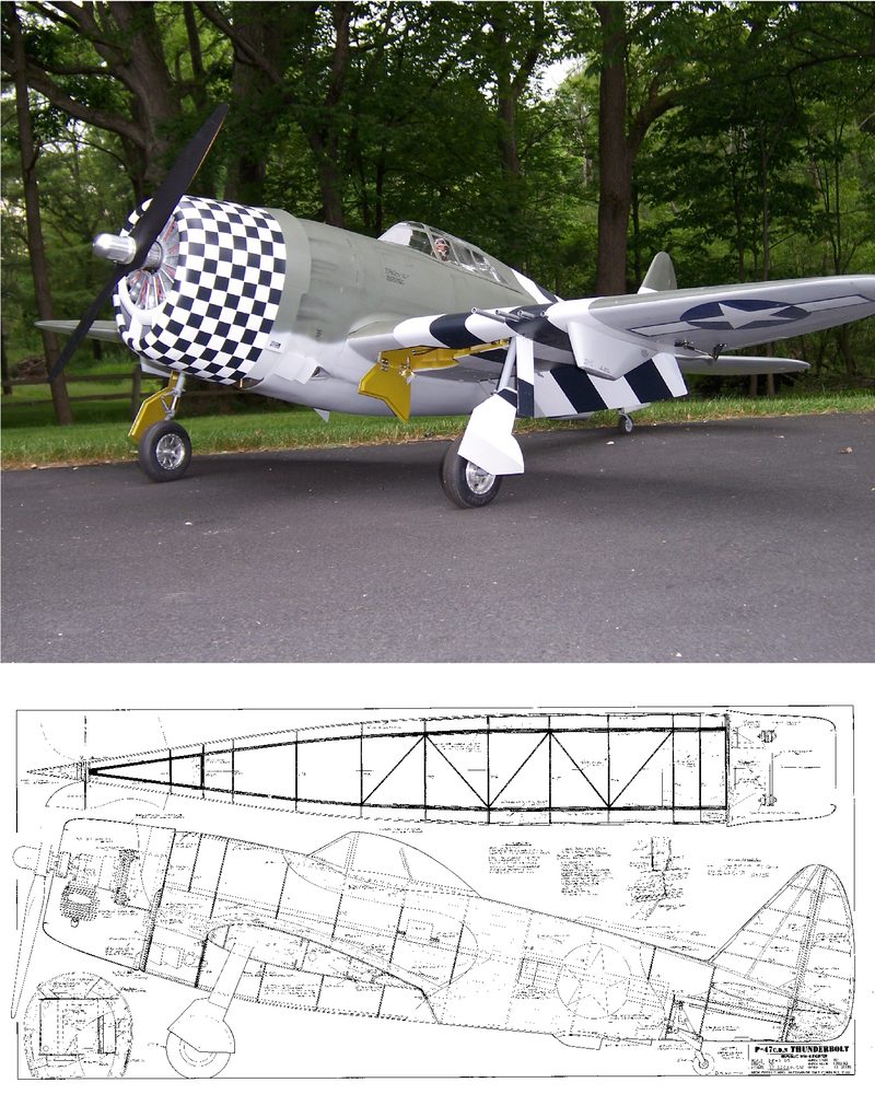 P-47 Thunderbolt 92" Plan