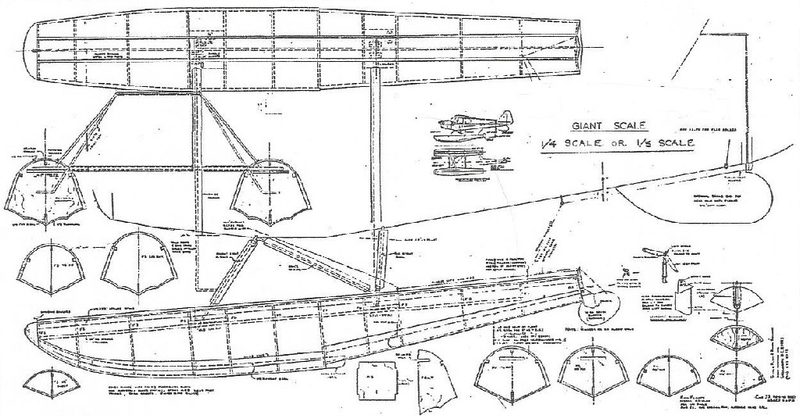 EDO Floats,J3 Cub/PA11 1/5 Scale Plan