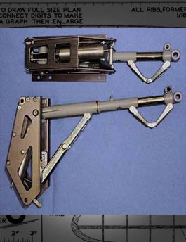  HELLCAT F6F Ziroli landing gear - Geartech replacement for ROBART