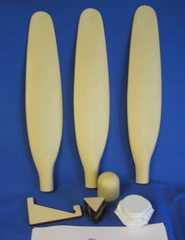 Hamilton Standard Scale Static Propeller Kit (3 Blades)