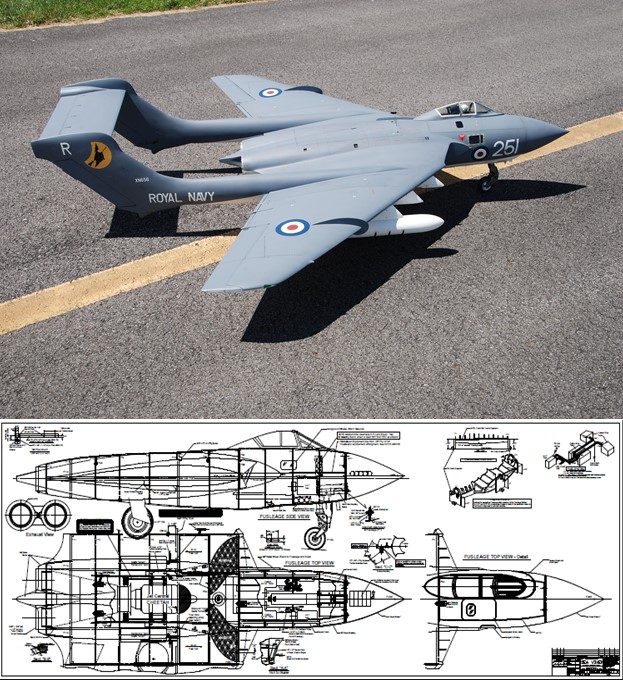 Sterner De Havilland DH.110 Sea Vixen Plan