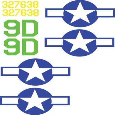 B-25 US Army Air Force Vinyl Graphics 'Briefing Time'