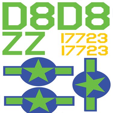 C-47/DC3 US Army Air Force D-Day Vinyl Graphics