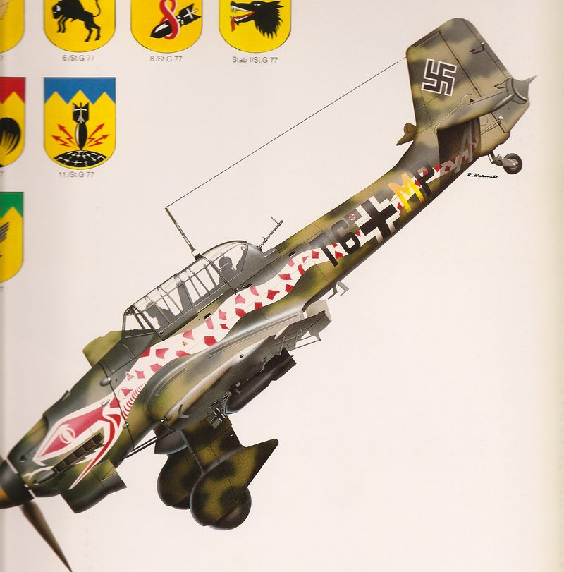 JU-87 Stuka "Snake" Vinyl Graphics